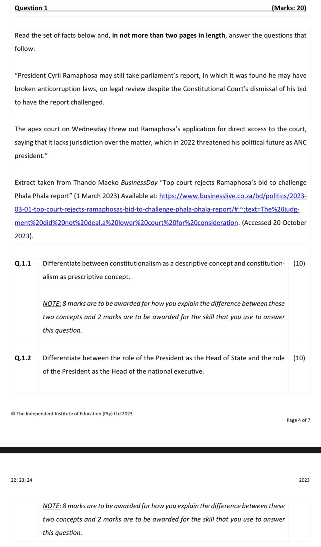 Kindly please attach the resources used to help answer the following questions.