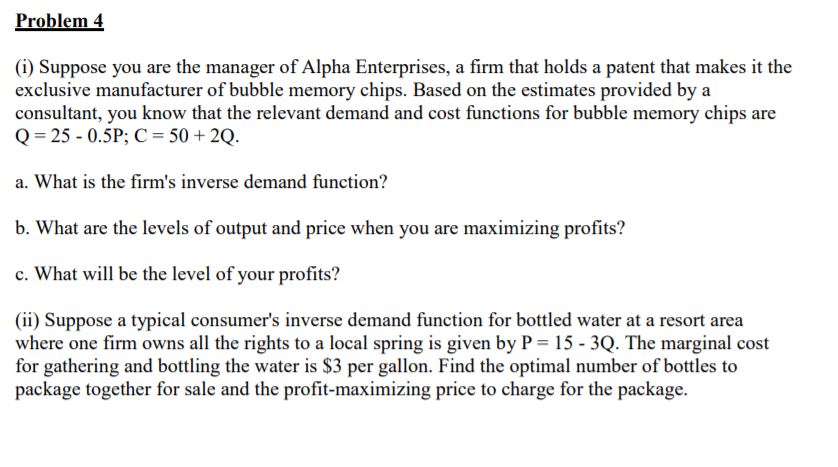 I need help with b, c and ii P lmd (i) Suppose