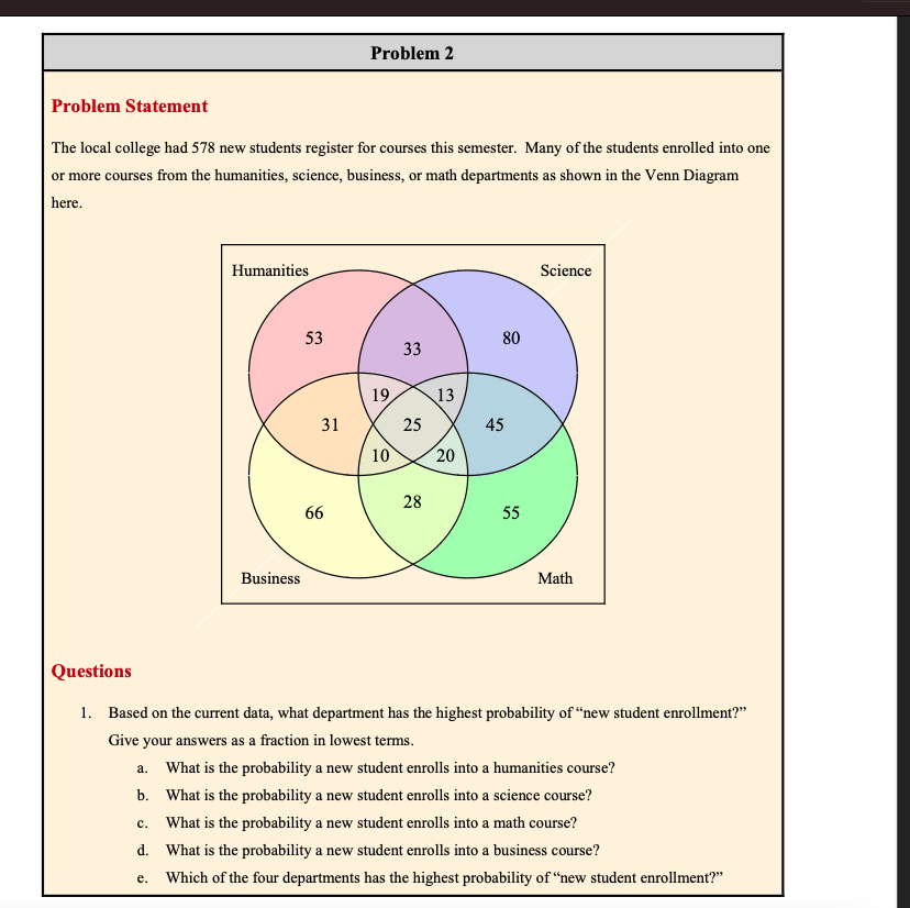 student enrolled in a science course is also enrolled in a math