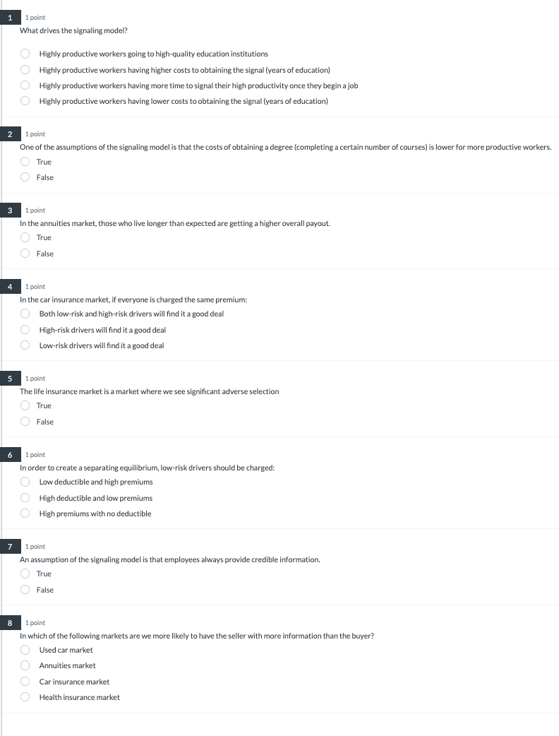  B 'What drives the signaling model? Highly preductive workers going to