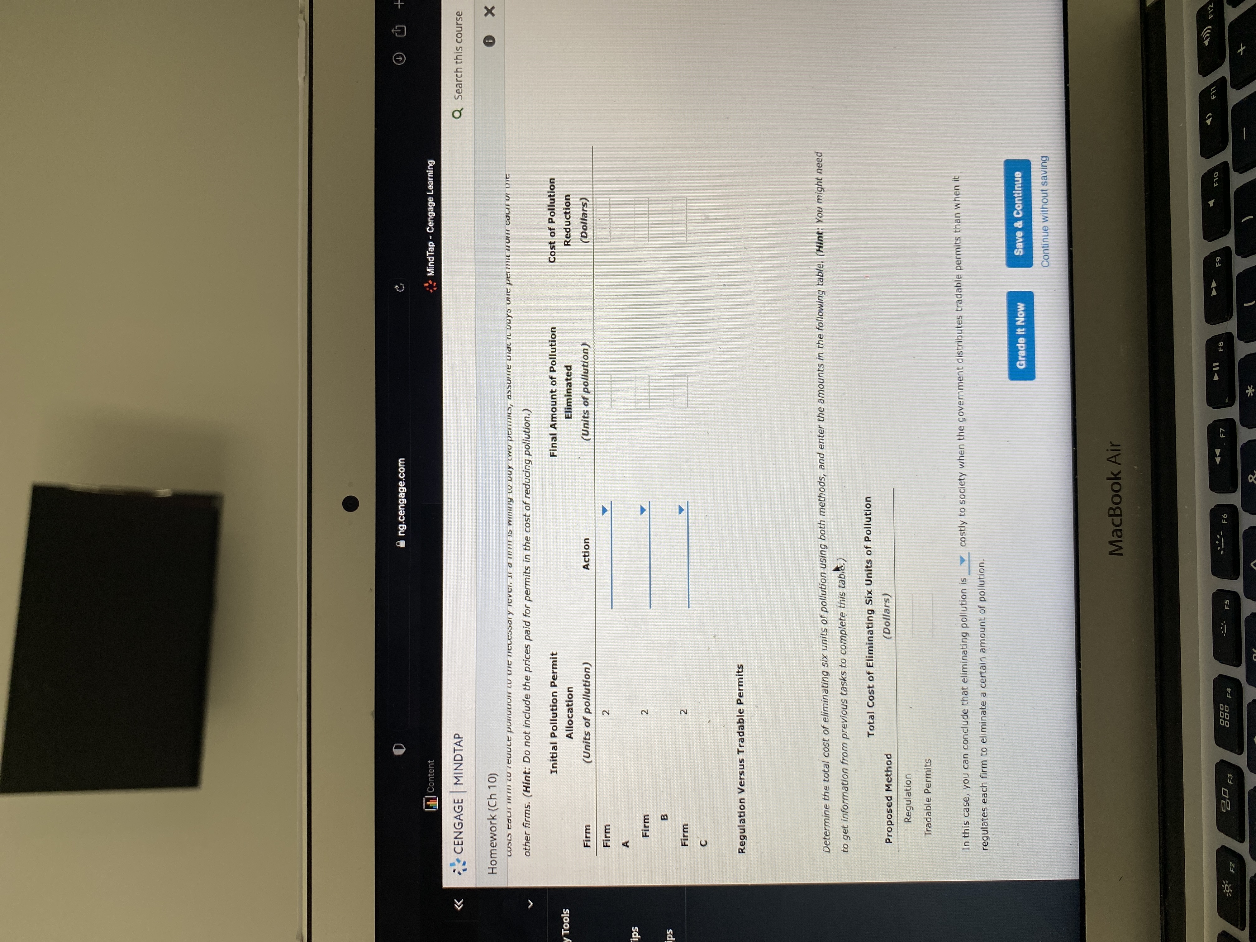 versus tradablepermits tions Suppose a municipality votes to reduce the combined pollution