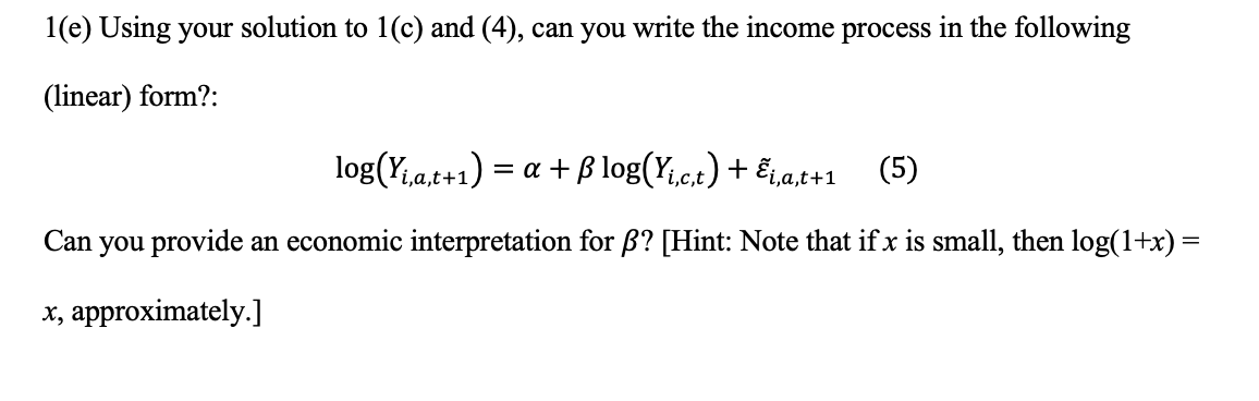 childhood (c), and (ii) adulthood (a). The index denotes the time of