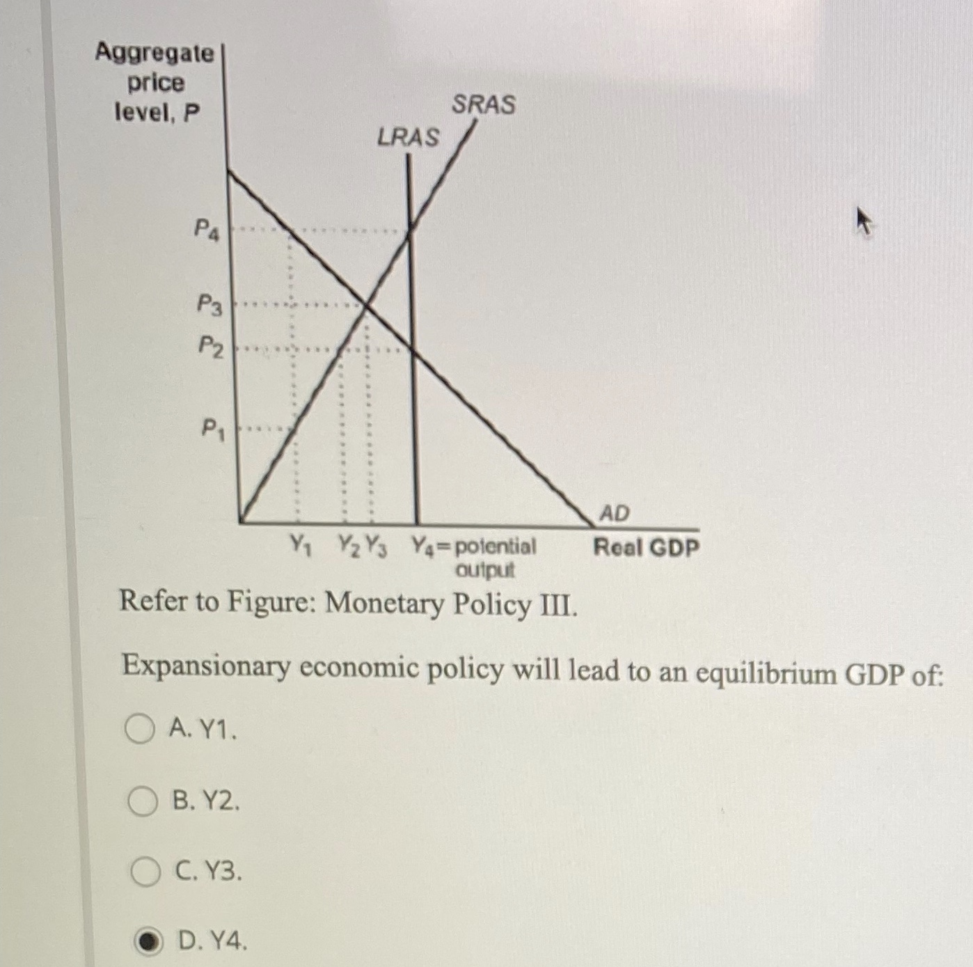 . P2 P2 . ...... AD AD2 AD2 Yz Real GDP Yz