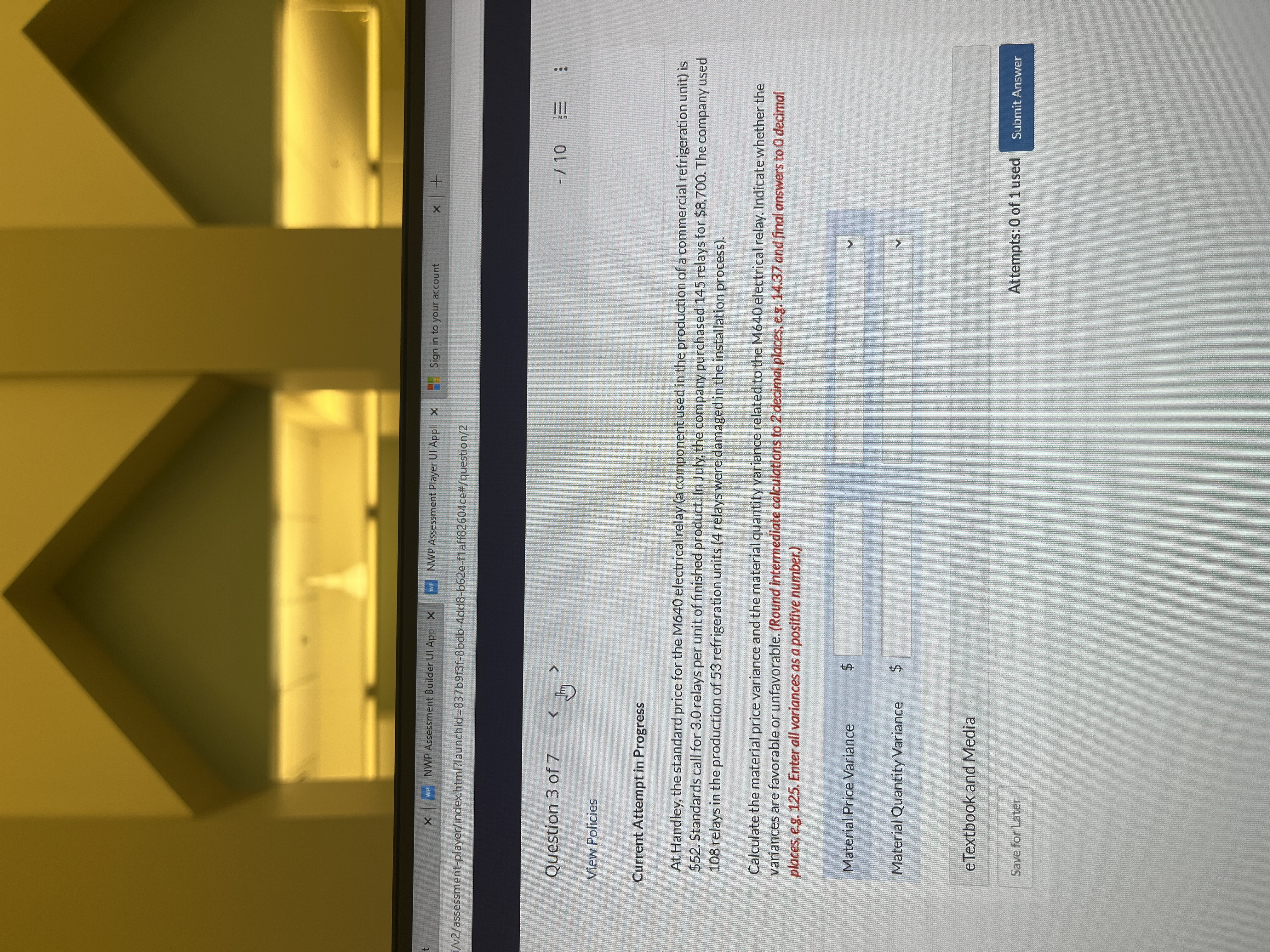 x We NWP Assessment Builder UI App X We NWP Assessment