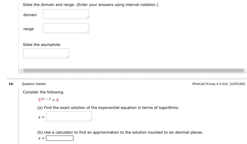 How do I solve these problems? State the domain and range. (Enter