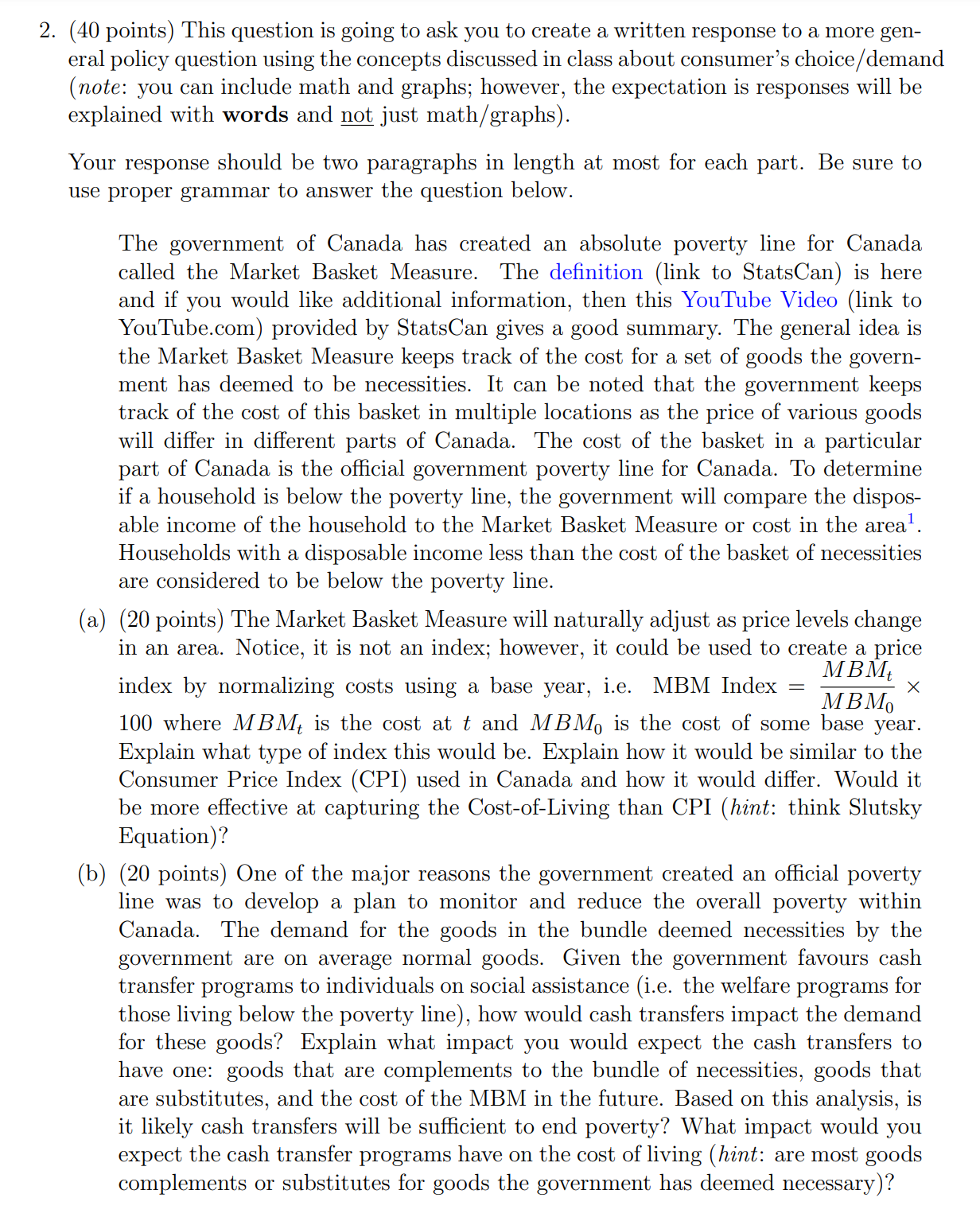 2. (40 points) This question is going to ask you to