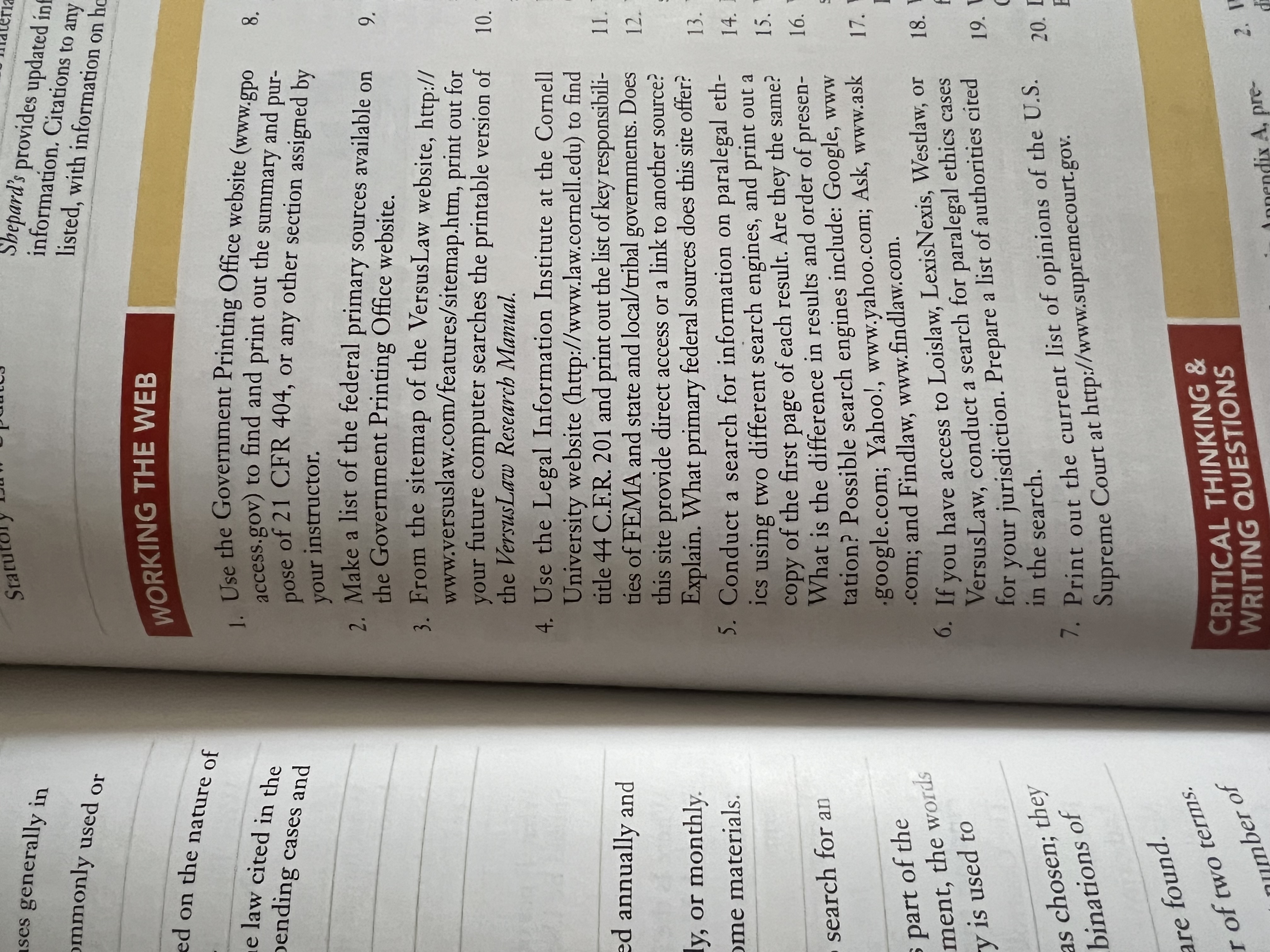 I need help with numbers 2, 6, 9, and 10-20.Thank you! ses
