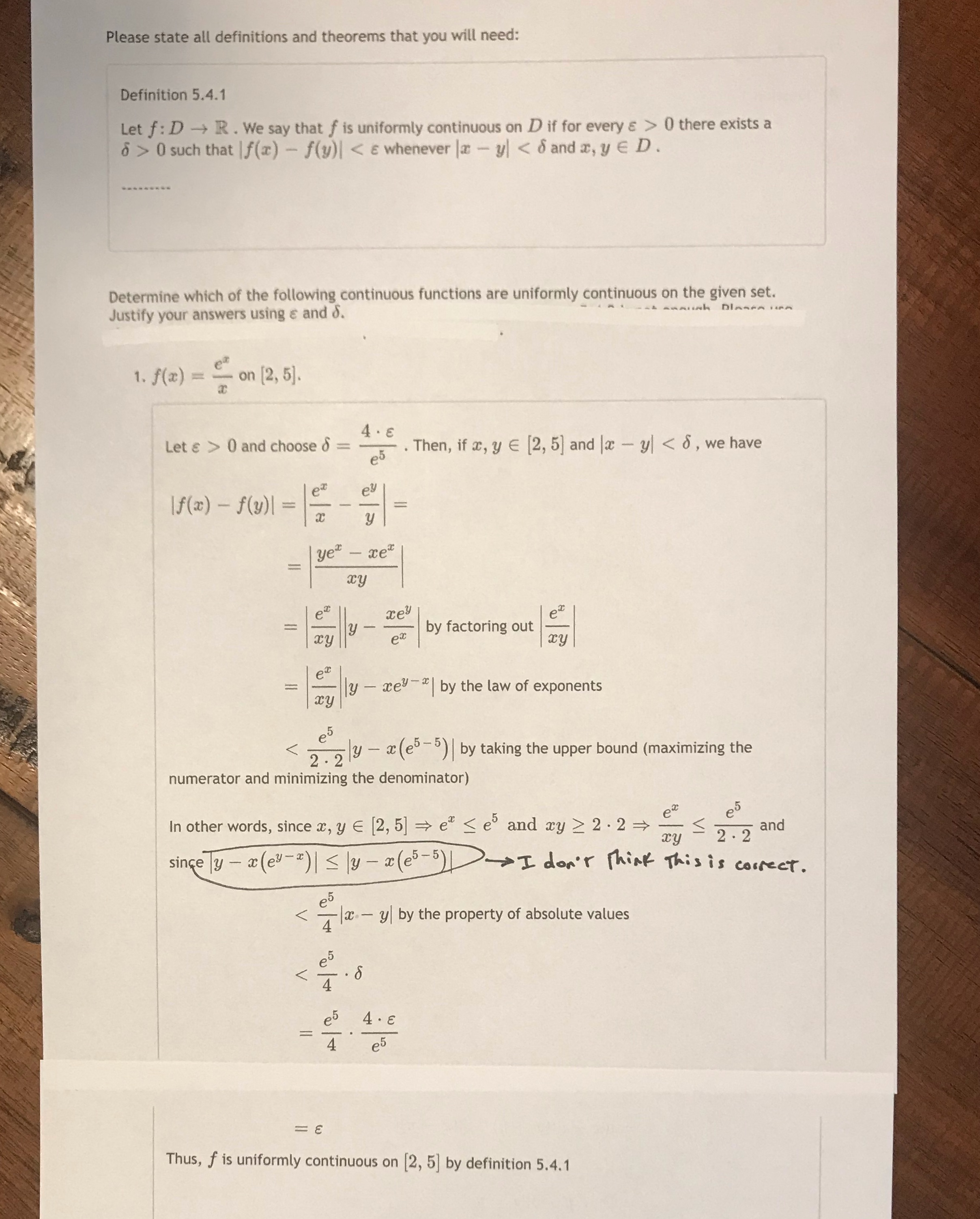 Could someone please help me with this problem I'm not sure it's