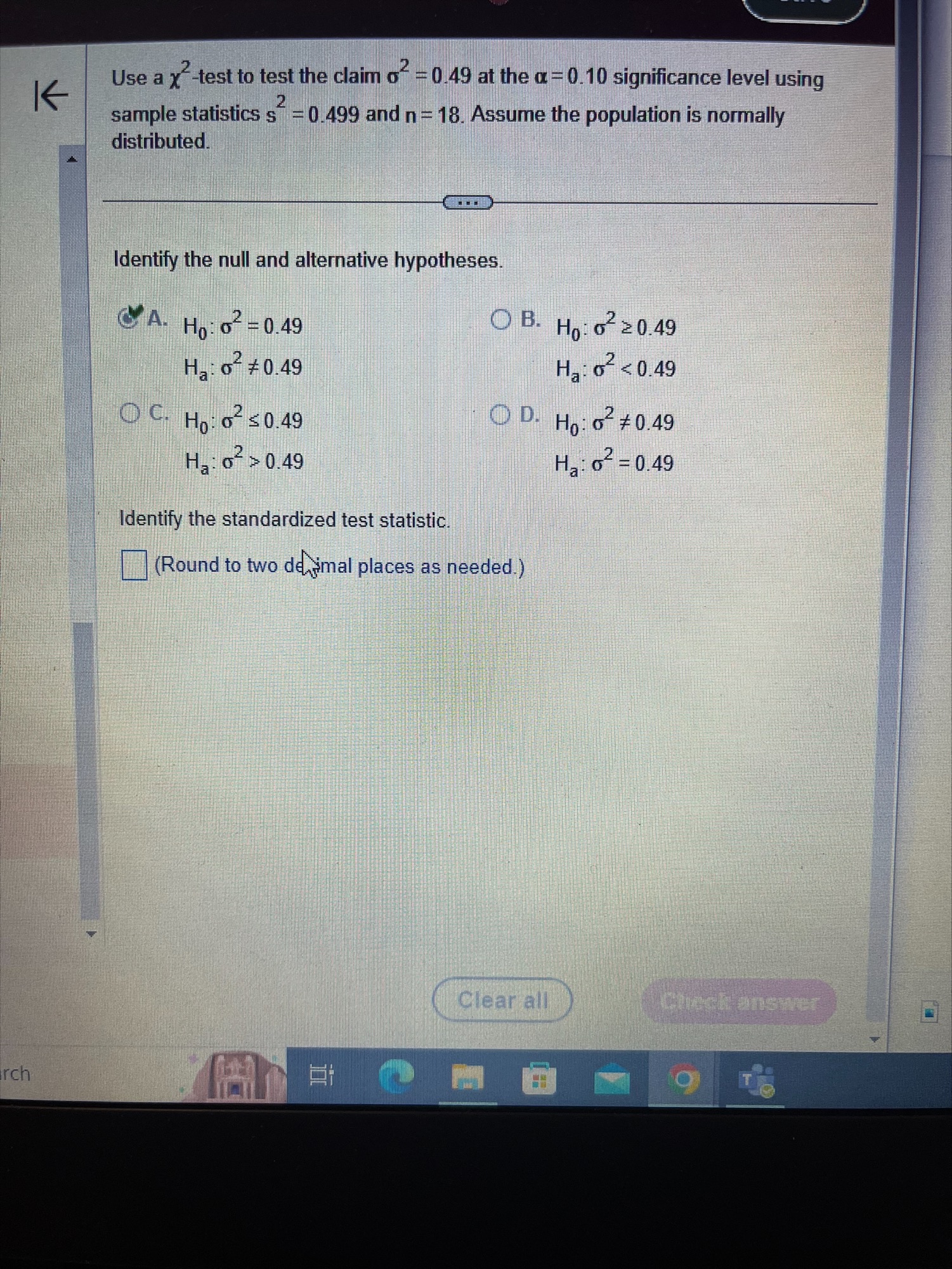 please help me with identifying the null and alternative hypotheses, identifying the
