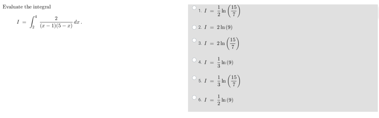 please indicate with option is correct in each problem with a clear
