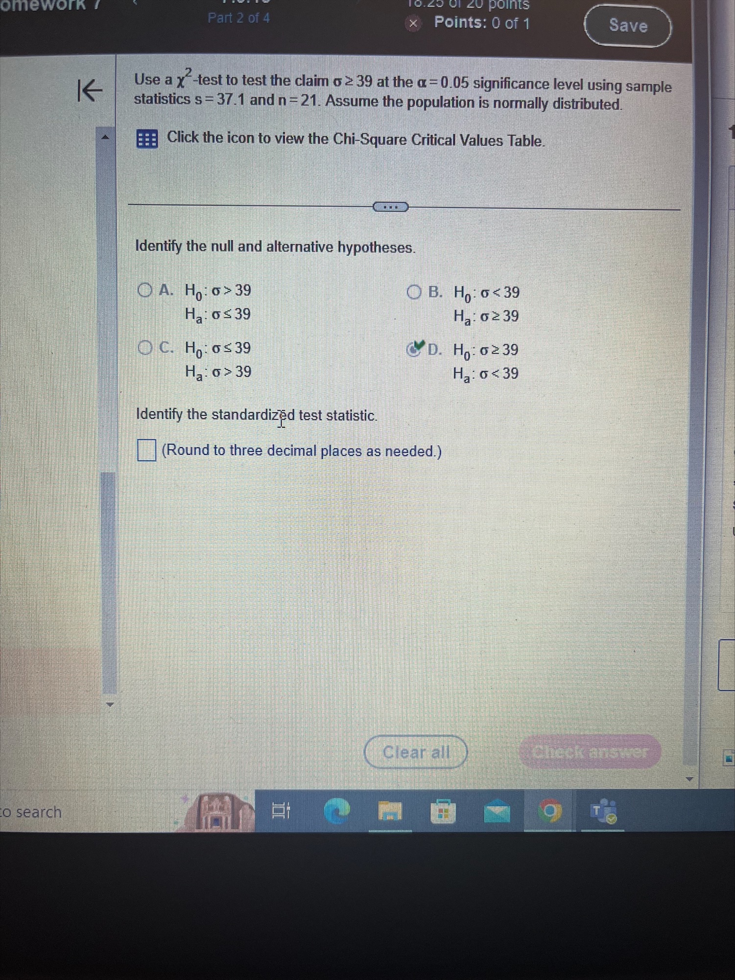 please help me with identifying the null and alternative hypotheses, identifying the