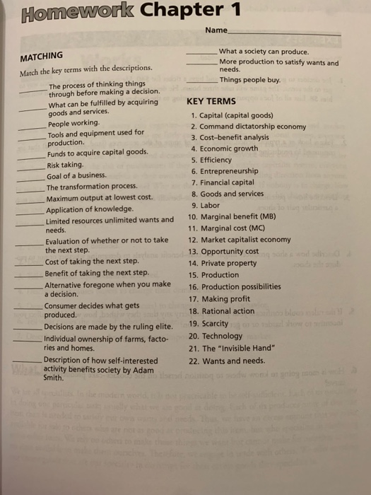 named Ben. There are two goods that Ben likes, money and shoes.