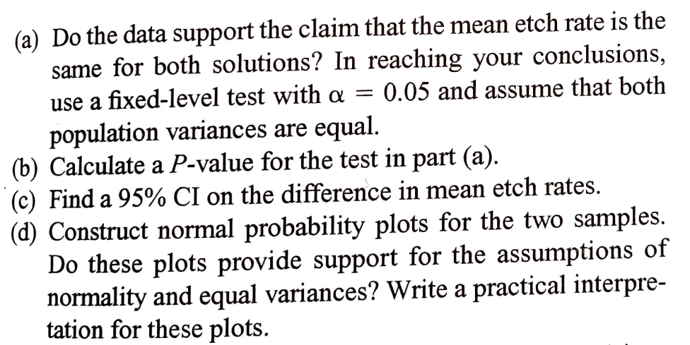 a xed-level test with 0: = 0.05 and assume that both pepulation