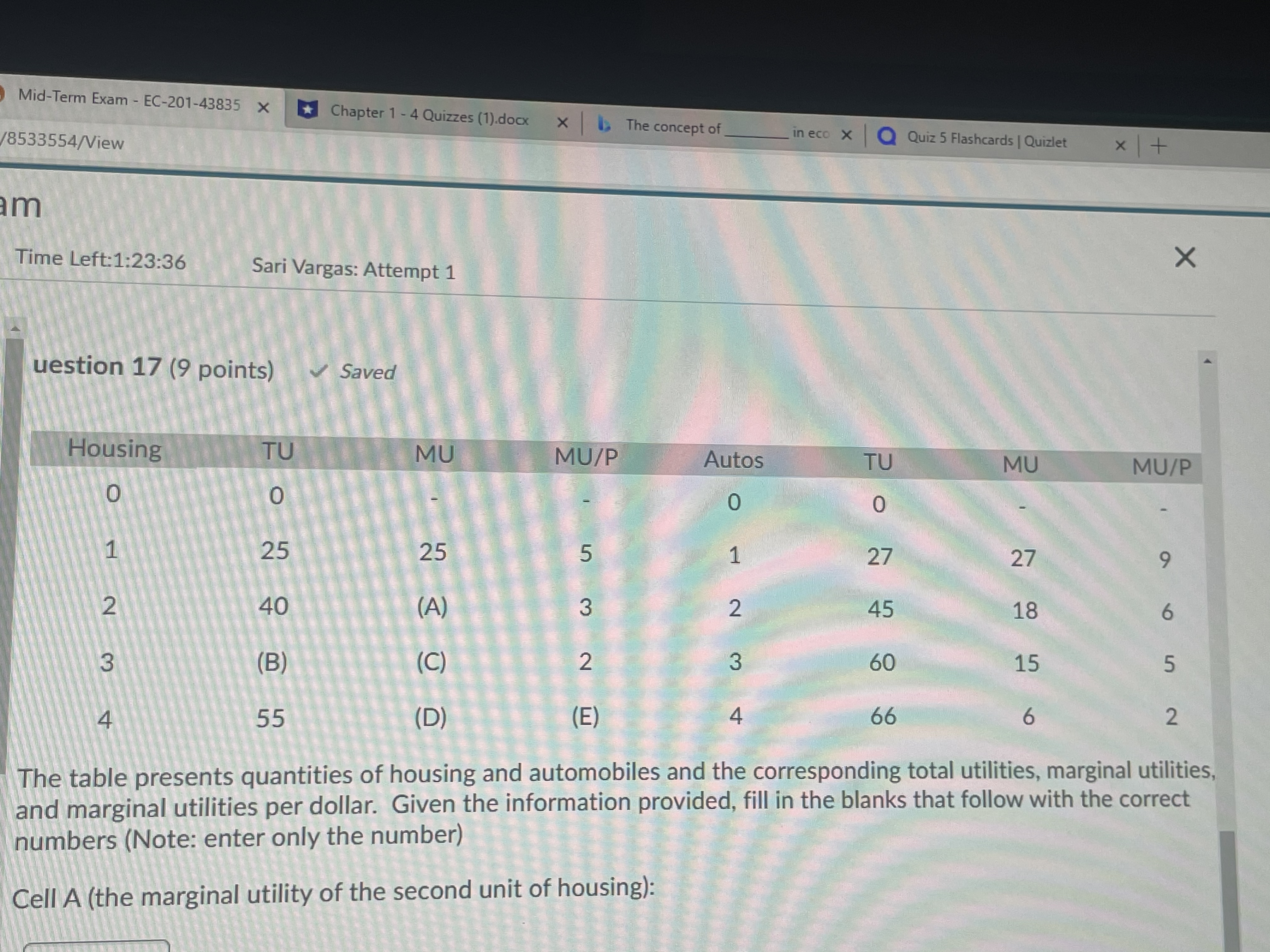  Mid-Term Exam - EC-201-43835 x Chapter 1 - 4 Quizzes (1).docx