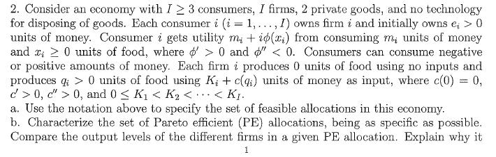 commodities, money,m , and TVs, a. While no can he consumed in