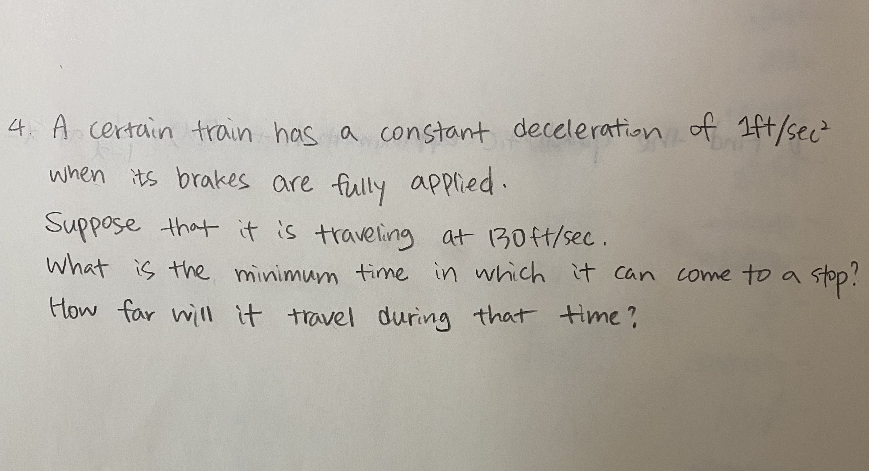 Rectilinear Motion Problem (Do not use any physics formula, use only calculus)