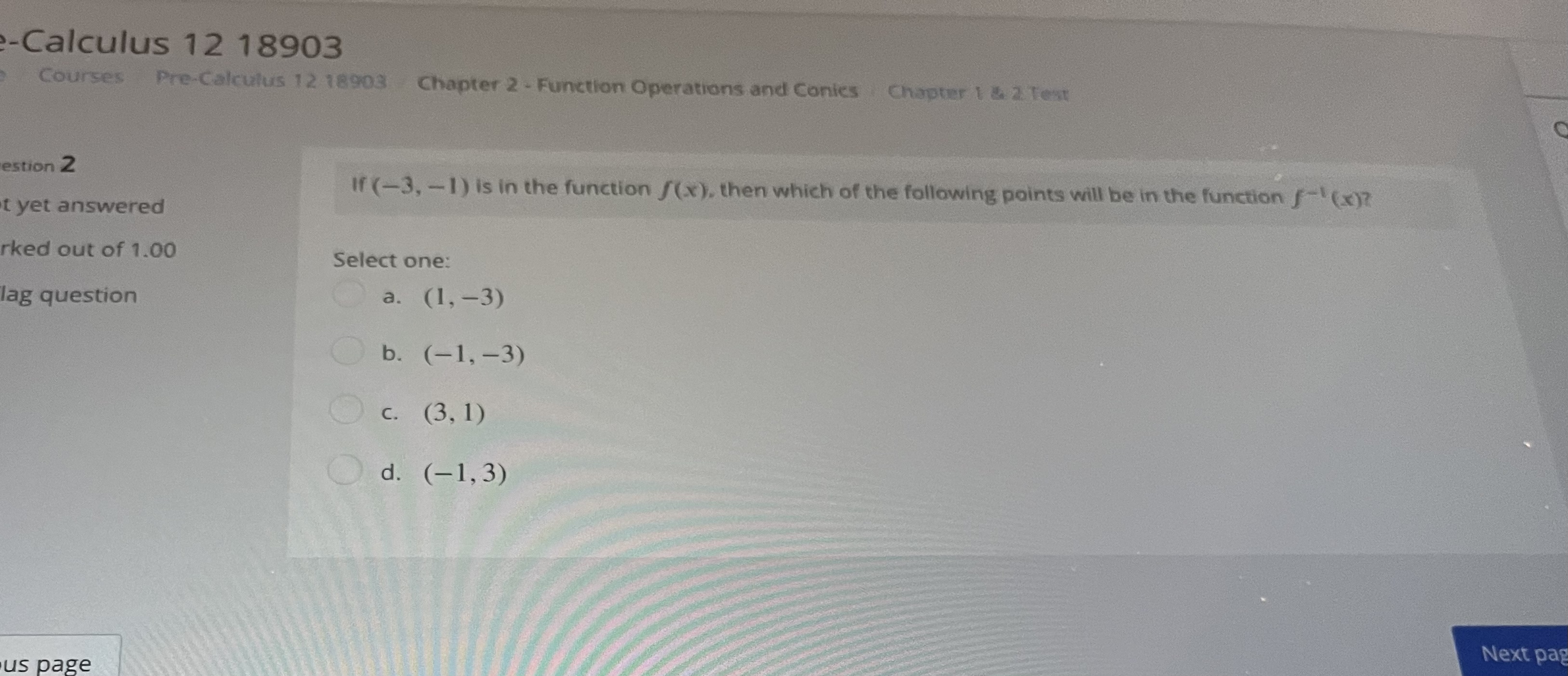  -Calculus 12 18903 Courses Pre-Calculus 12 18903 Chapter 2 . Function