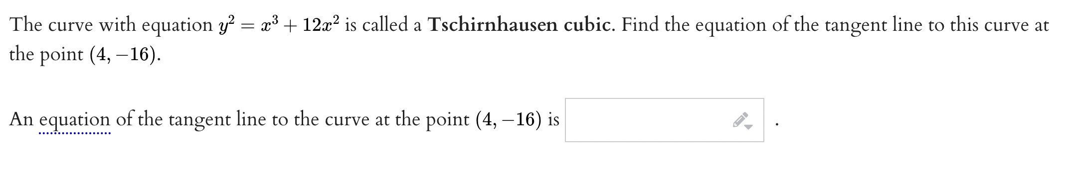 5x2 + 4xy - 5y + 3x = 10 at the point