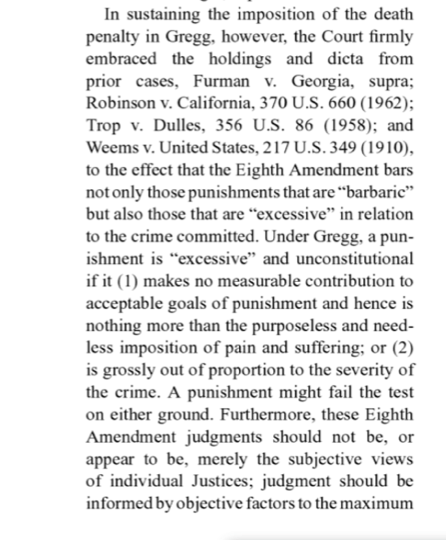 What are the facts. Rule of Law: which amendment was used and