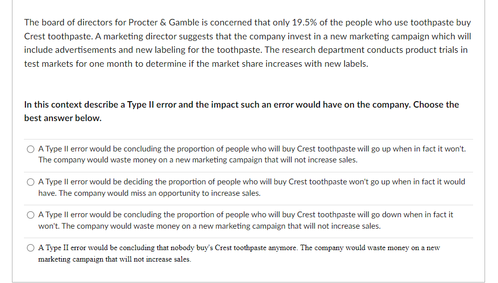 sample of 18 toothbrushes from Company A and 15 from Company B.