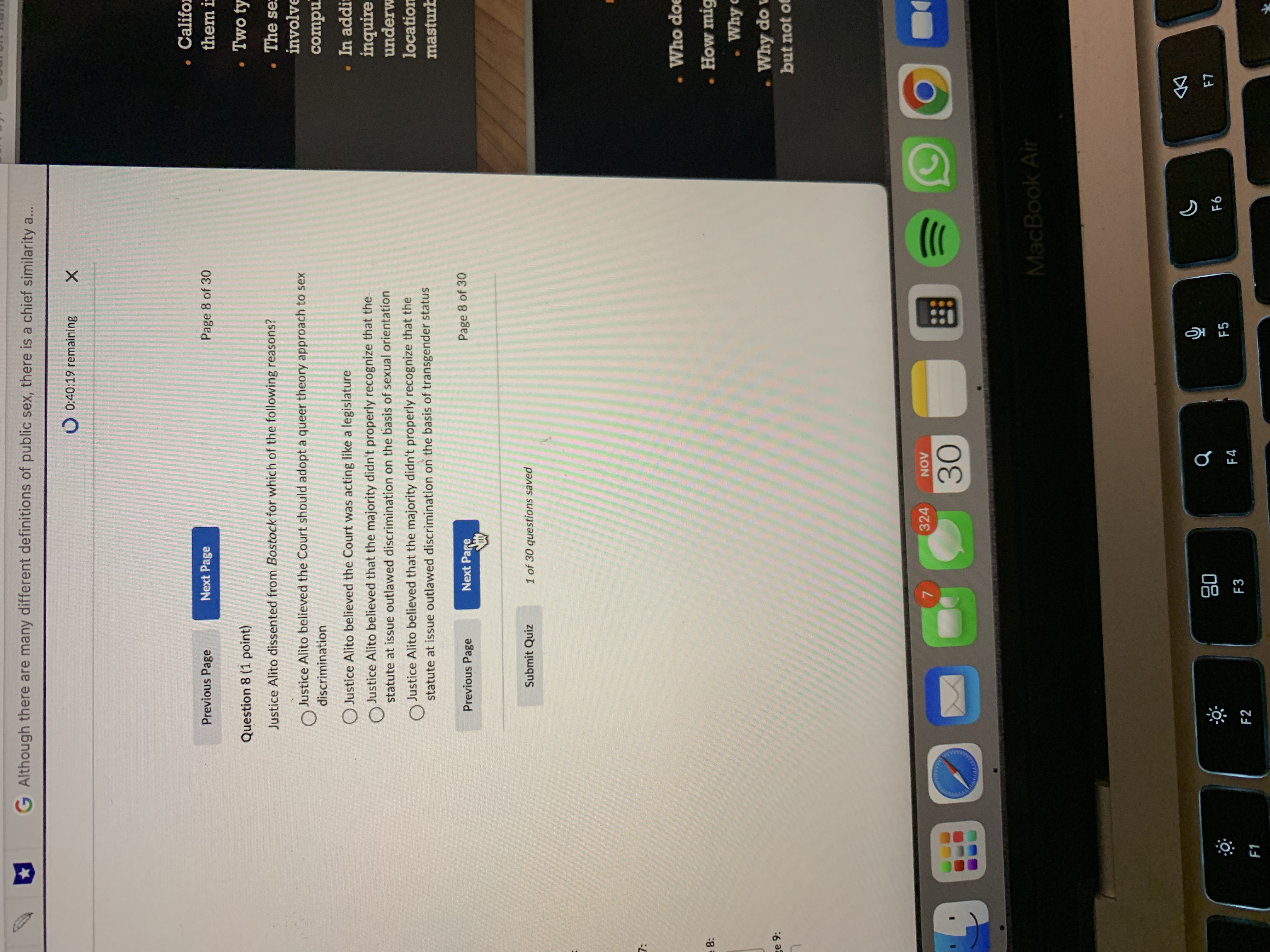 behaviours. The se True involv False compu In add Previous Page Next
