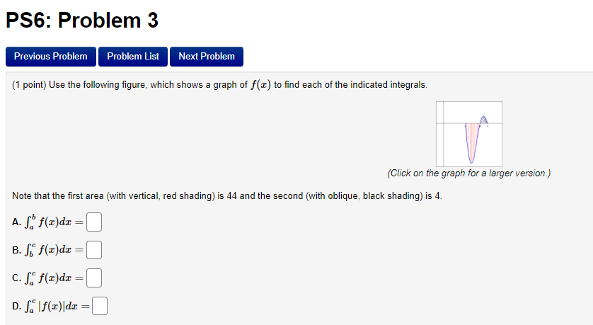  PS6: Problem 3 Previous Problem Problem List Next Problem (1 point)