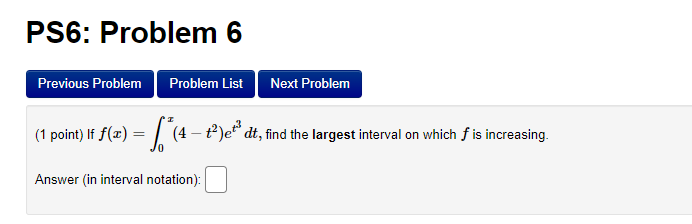 each of the indicated integrals. (Click on the graph for a larger