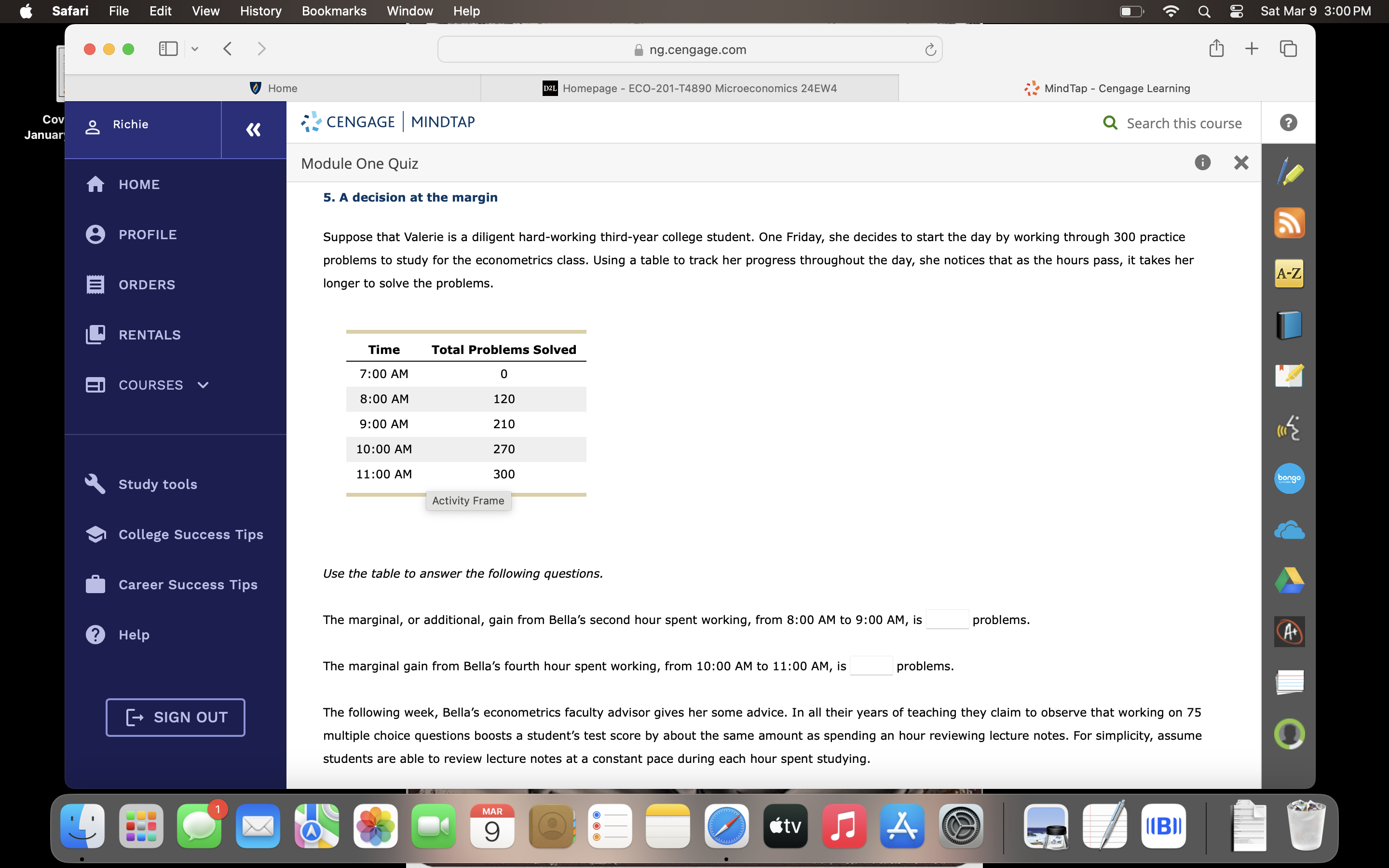 I need help with margin @ safari File Edit View History Bookmarks
