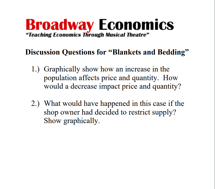 Please help me solve this attached is the website for the assignmenthttp://broadwayeconomics.com/blankets-bedding/