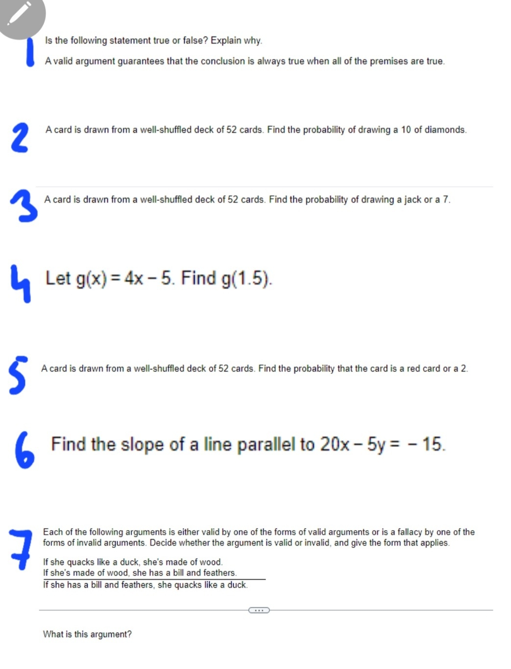 Statistics and Probability Is the following statement true or false? Explain why.