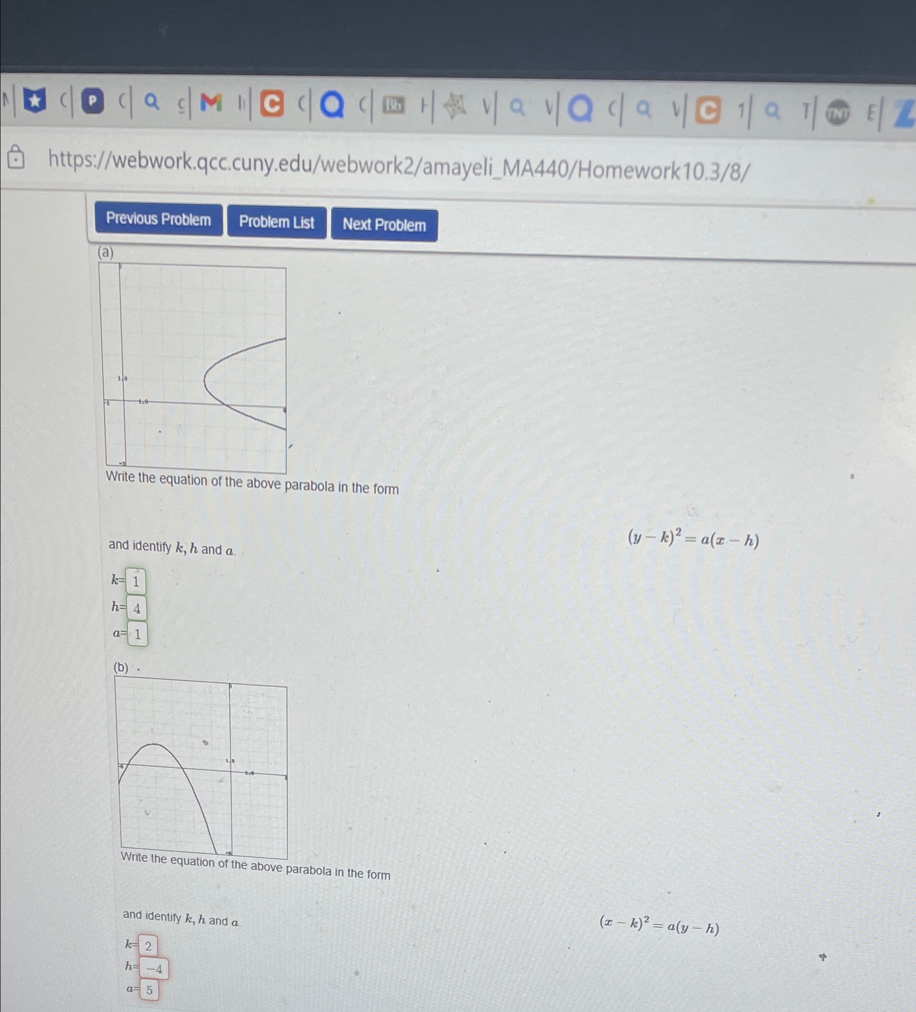  https://webwork.qcc.cuny.edu/webwork2/amayeli_MA440/Homework10.3/8/ Previous Problem Problem List Next Problem (a) Write the equation