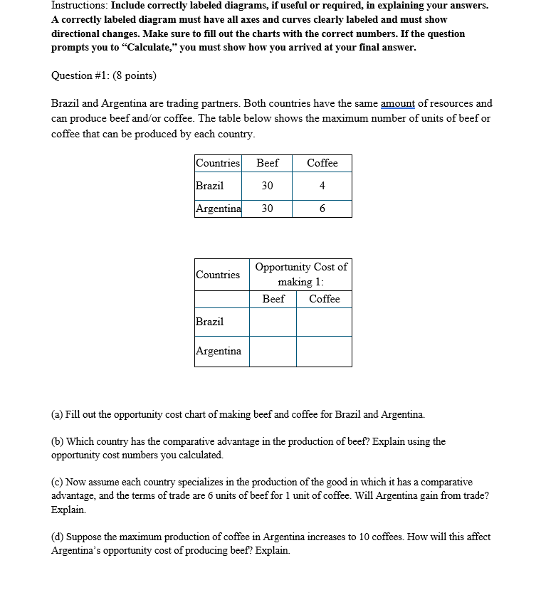  Instructions: Include correctly labeled diagrams, if useful or required, in explaining