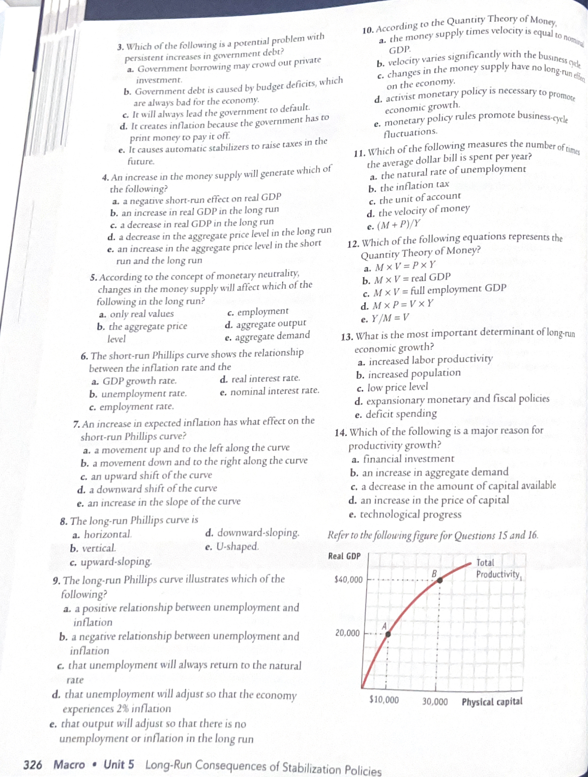 325 # 1 - 25 MCQs and list the letter that best