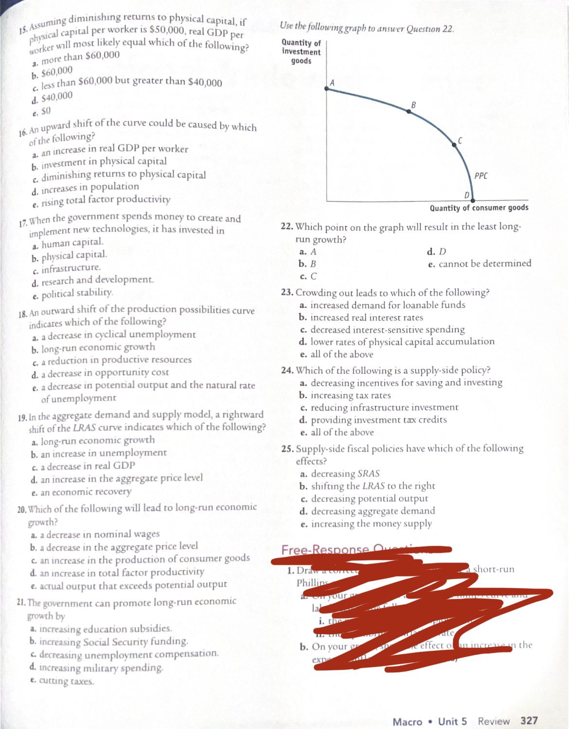 answers the question AND give a brief explanation as to why. Explanations