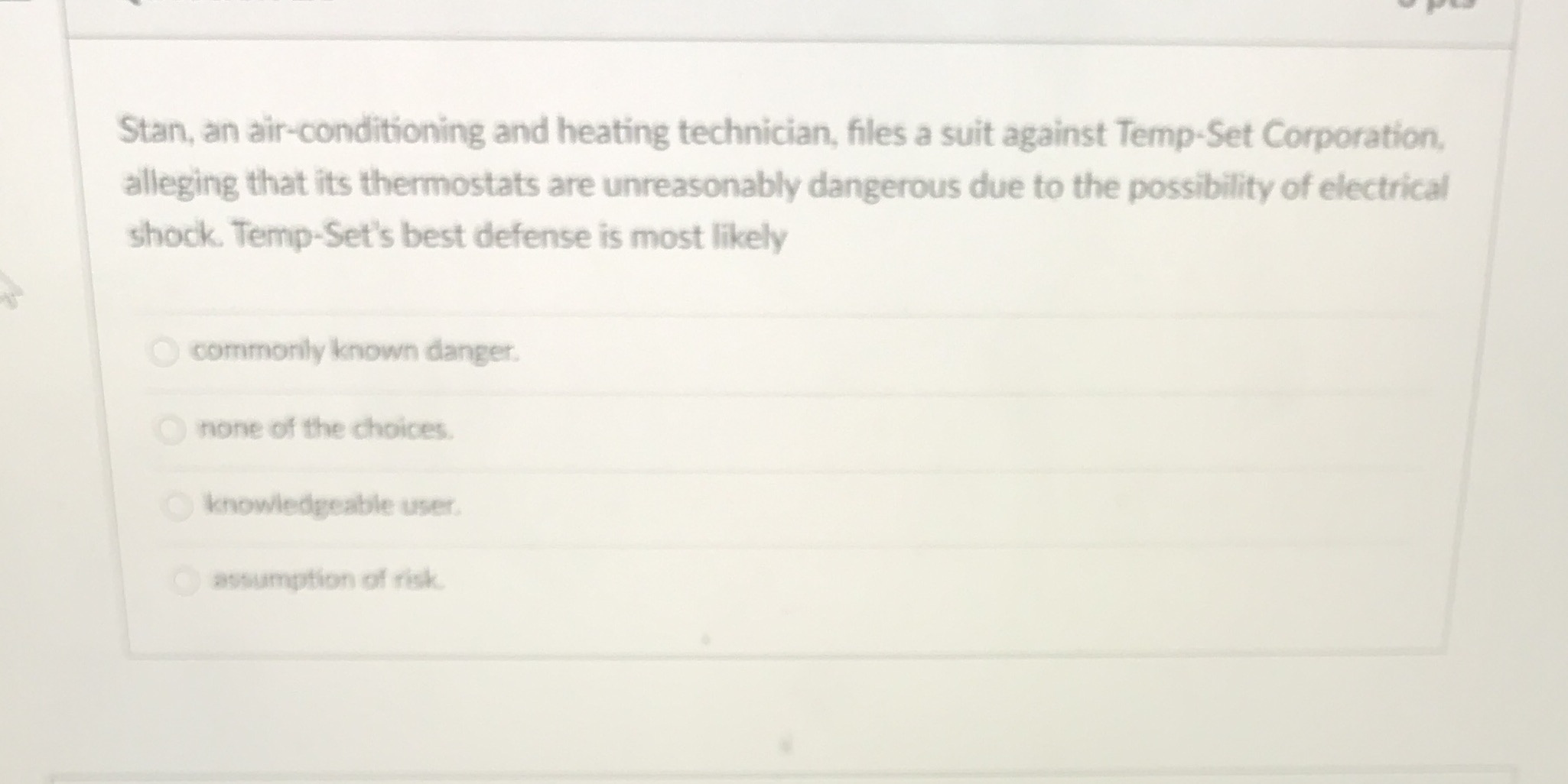 Please tell me the answer Stan, an air-conditioning and heating technician, files
