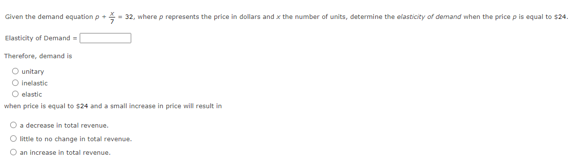is given by p = x - 130x + 1250 where x