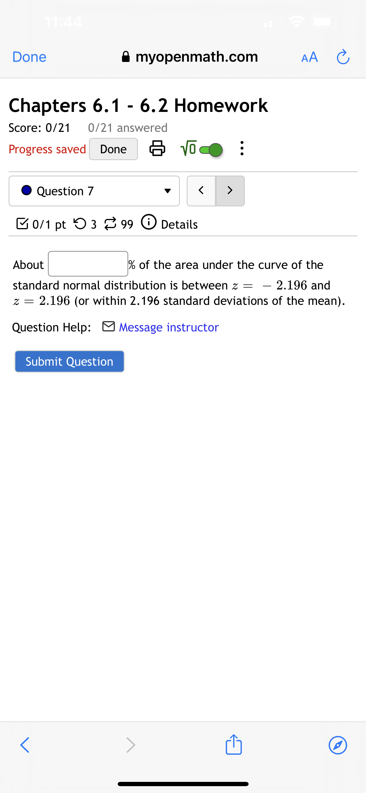 standard deviations of the mean (or within 0.7 standard deviations of the