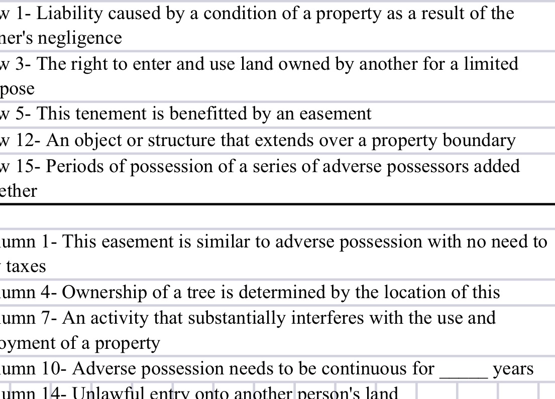 Real estate practice v 1- Liability caused by a condition of a