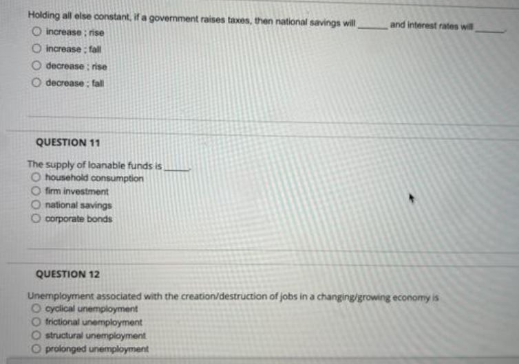 Please answer correct explain plz asap 10.11.12 Holding all else constant, if