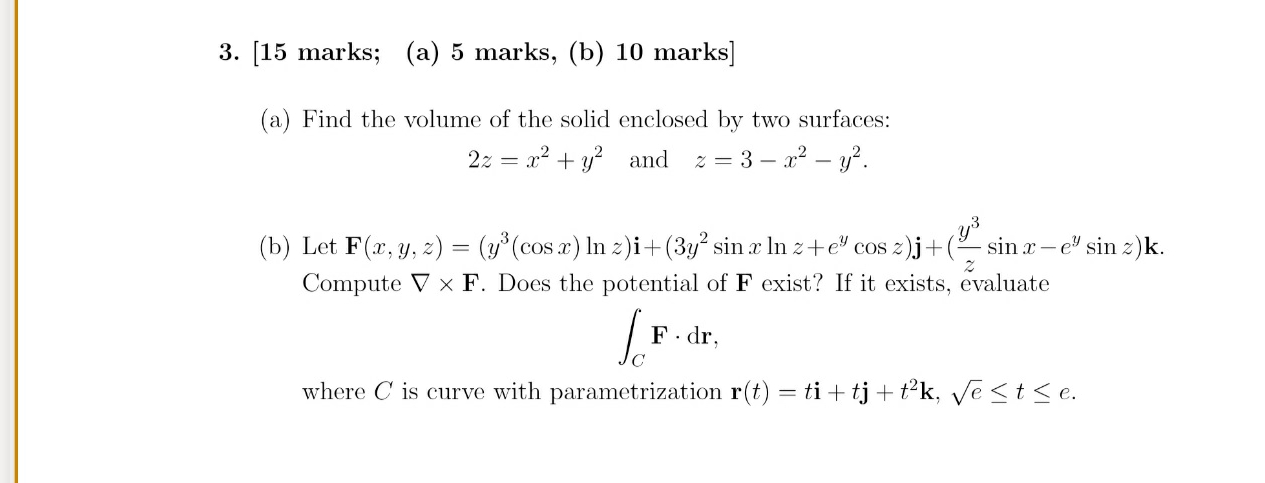 pls help solve this problem thx 3. [15 marks; (a) 5 marks,