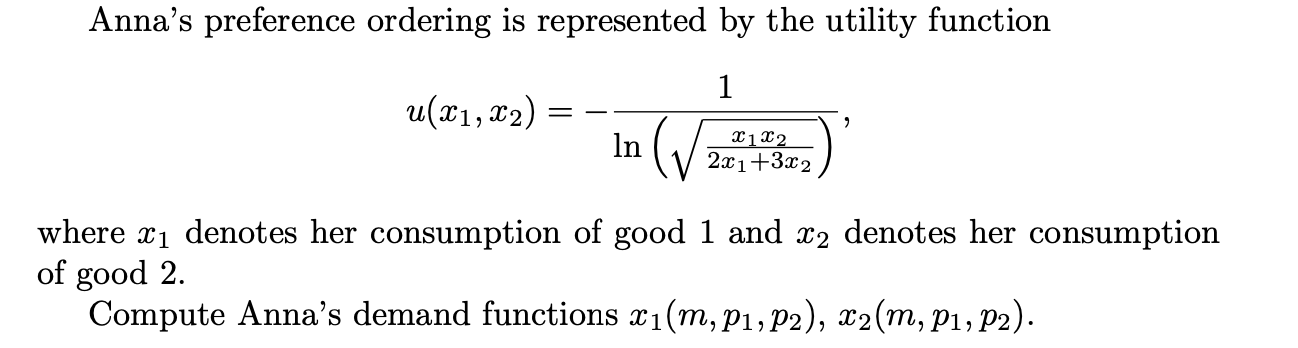 the space R2 of consumption bundles. Assume that these preference orderings are