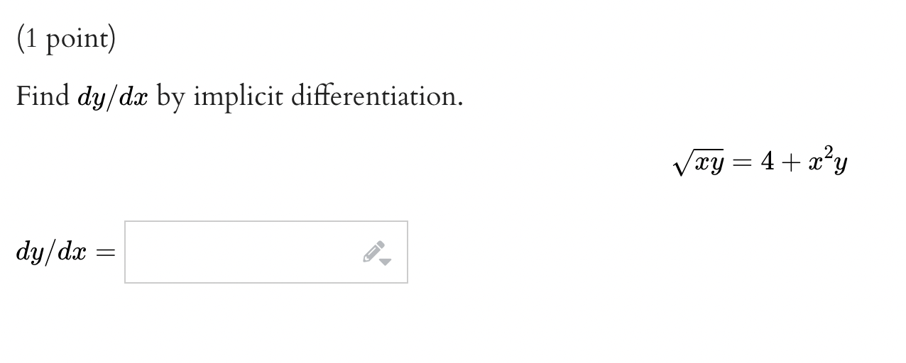 of the tangent line to this curve at this point is y