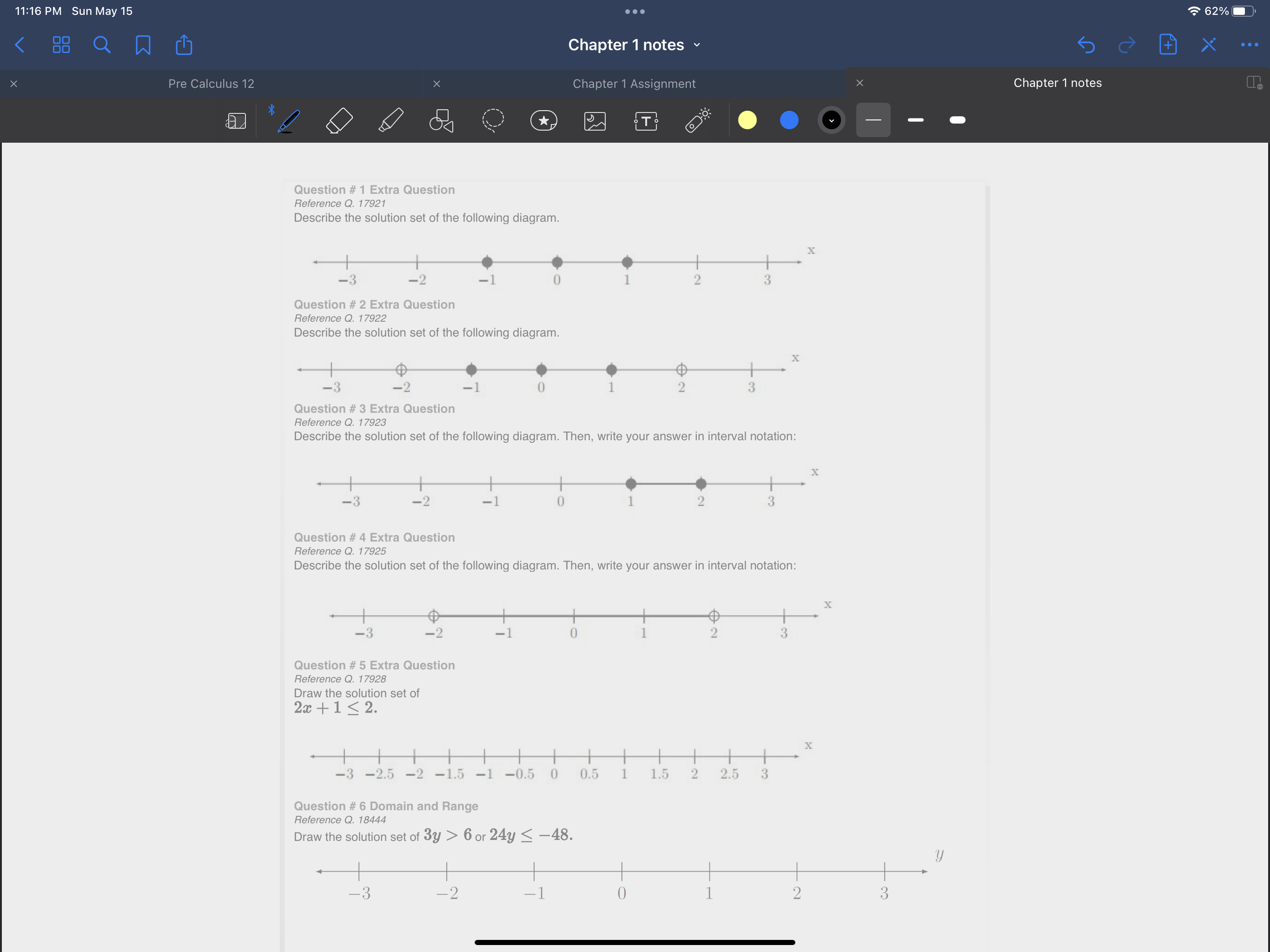 following figure: Find the domain of this relation. Find the range of