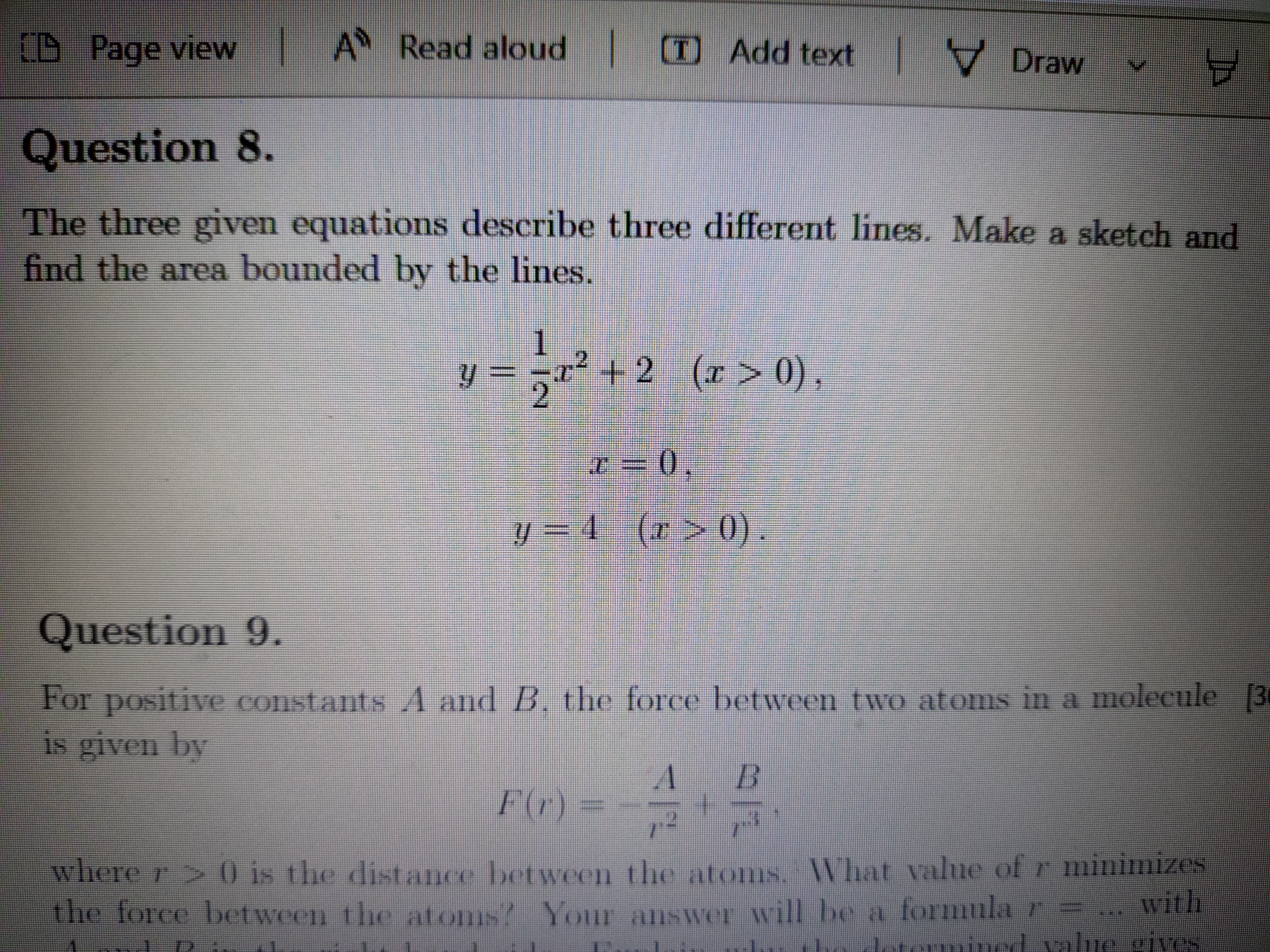 Hello, i would really appreciate some help please on question 8 and