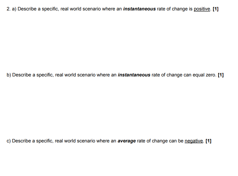 of change of the function f(x) = x2 - 3x + 7