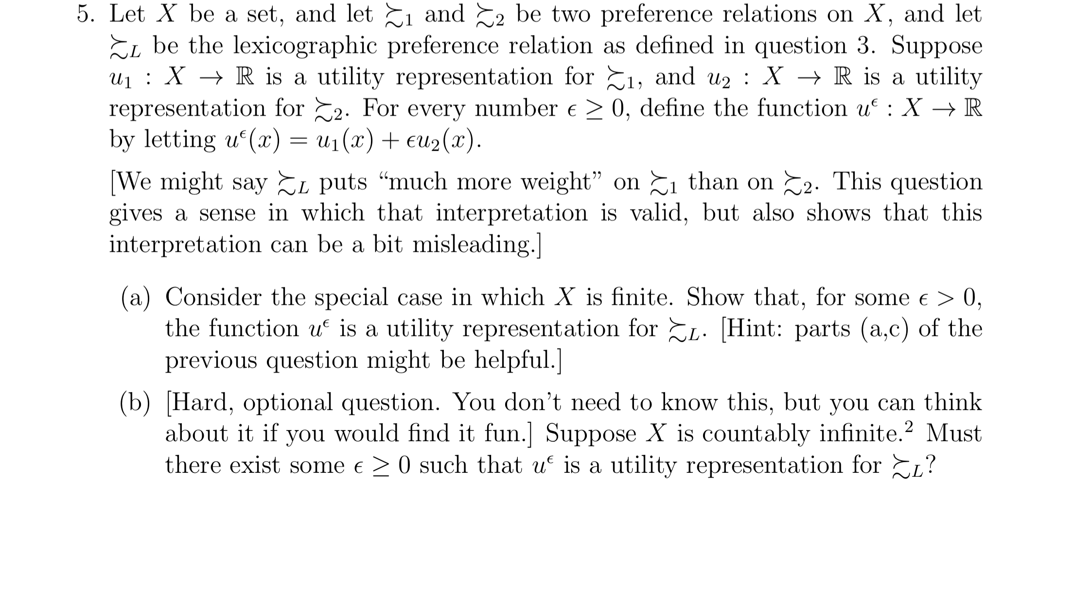 5. Let X be a set, and let ~1 and ~2