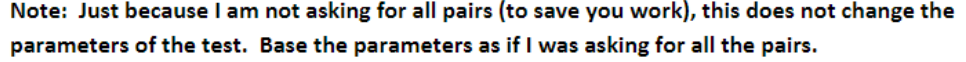 this does not change the parameters of the test. Base the parameters