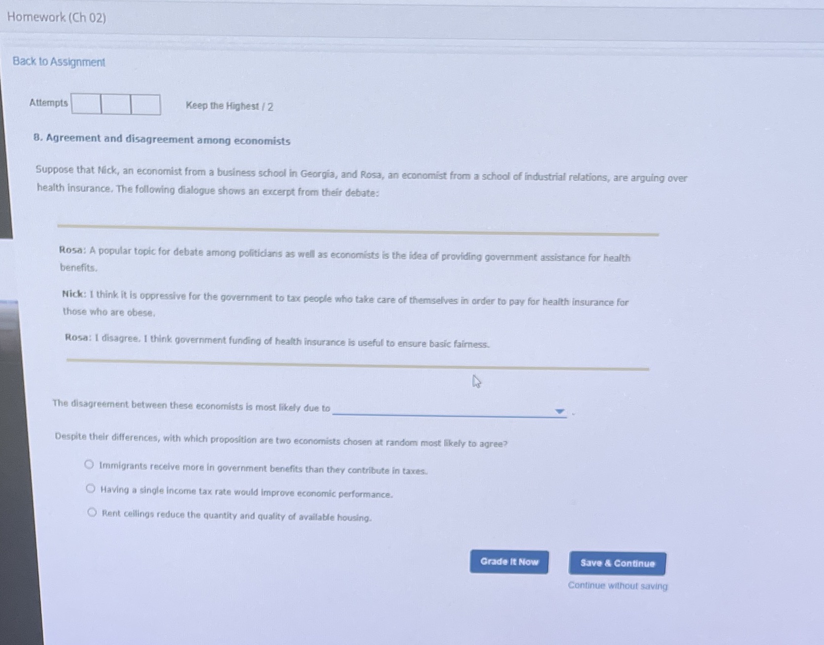  Homework (Ch 02) Back to Assignment Attempts Keep the Highest /