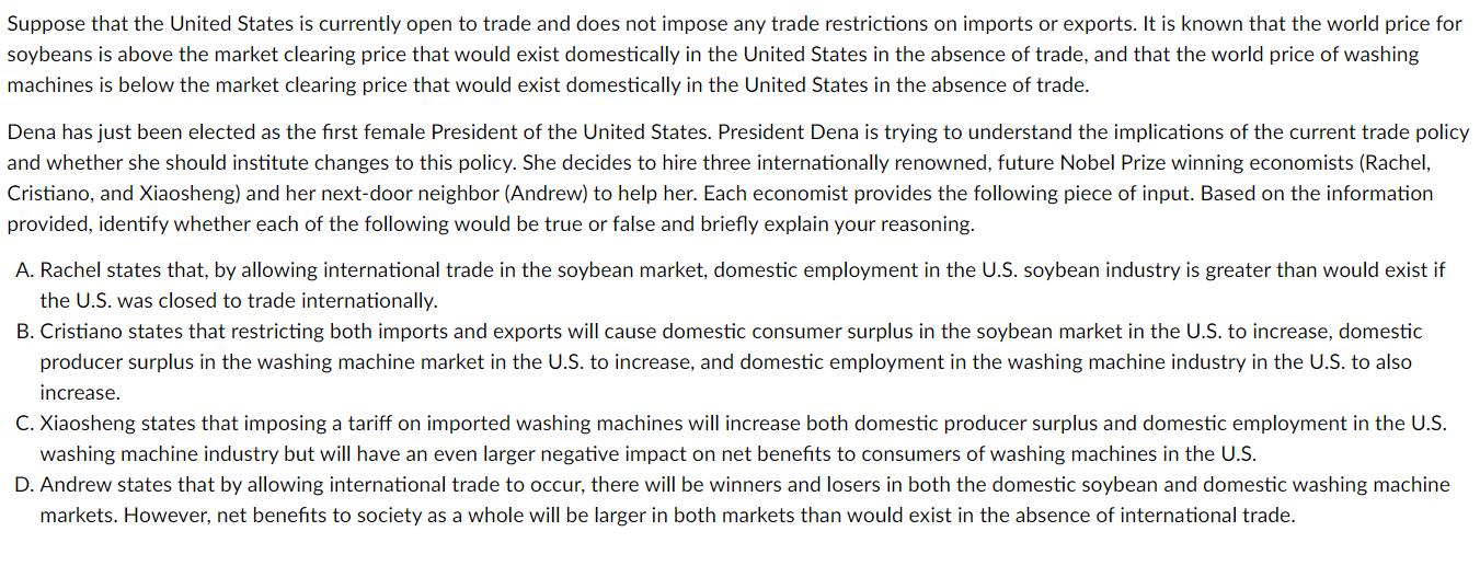 Hi, can someone help me with this please. Suppose that the United