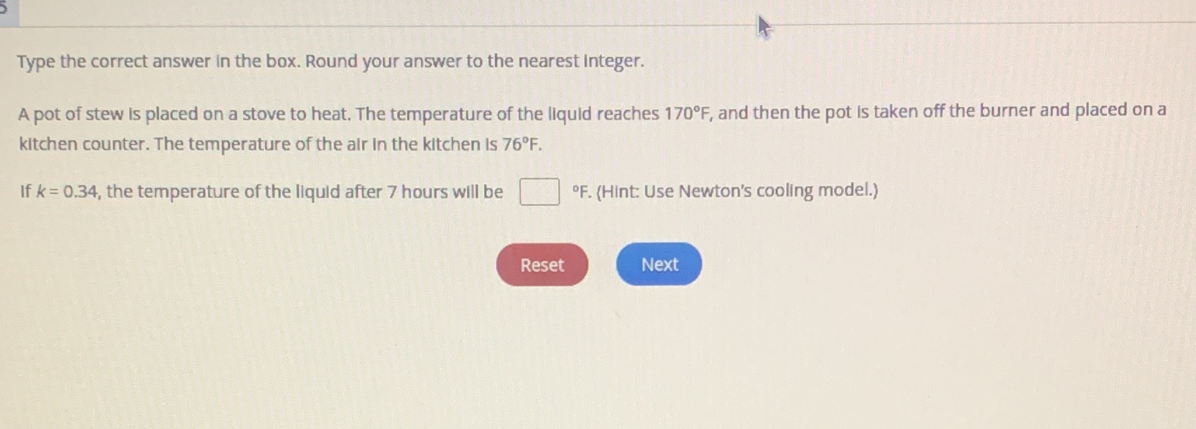  Type the correct answer in the box. Round your answer to